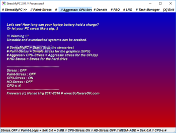 StressMyPC screenshot