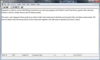 String Pad (formerly Andron's Text Editor) screenshot