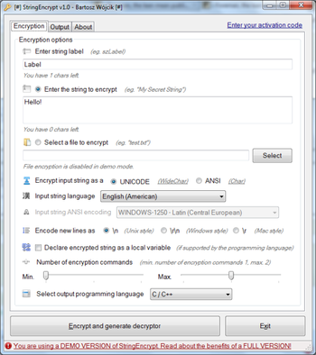 StringEncrypt screenshot