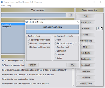 Strong Passwords Need Entropy (S.P.N.E.) screenshot 11