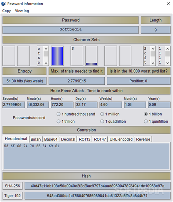 Strong Passwords Need Entropy (S.P.N.E.) screenshot 2