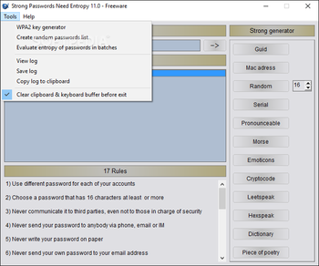 Strong Passwords Need Entropy (S.P.N.E.) screenshot 4