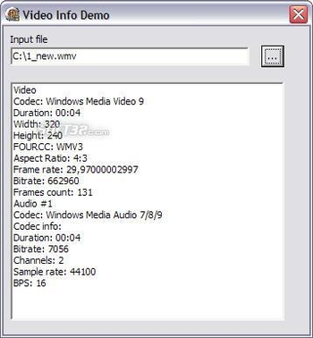 Strong Video Info screenshot
