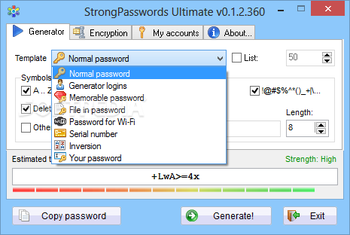 StrongPasswords Ultimate screenshot 2