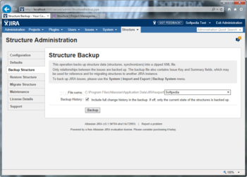 Structure for JIRA screenshot 3