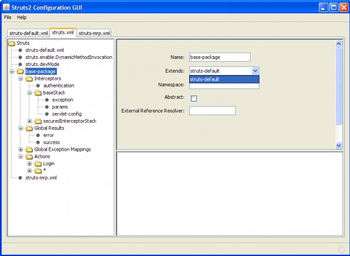 Struts2 Configuration GUI screenshot 3