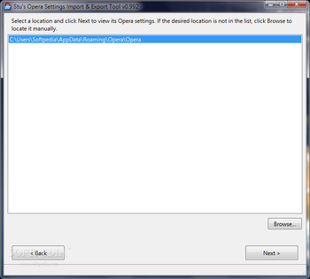 Stu's Opera Settings Import & Export Tool screenshot 2