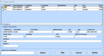 Student Enrollment Database Software screenshot 3
