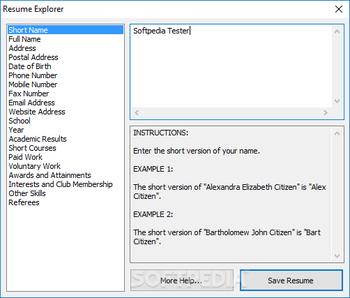 Student Resume Writer Personal Edition screenshot 9