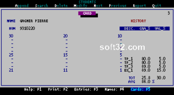Students grades screenshot 3