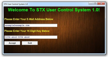 STX User Control System screenshot 2