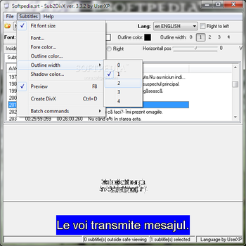Sub2DivX screenshot 2