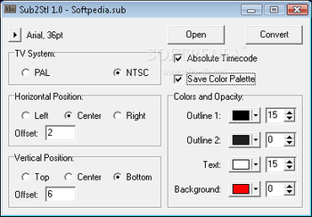 Sub2stl screenshot