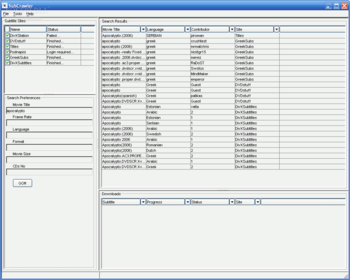 SubCrawler screenshot