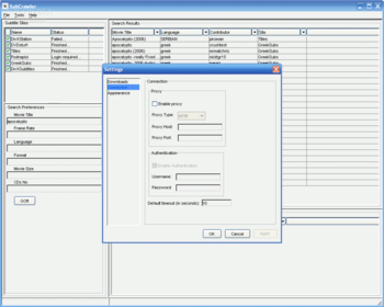 SubCrawler screenshot 2
