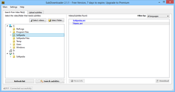 SubDownloader screenshot