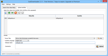 SubDownloader screenshot 2