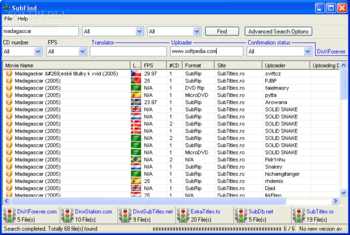 SubFind screenshot