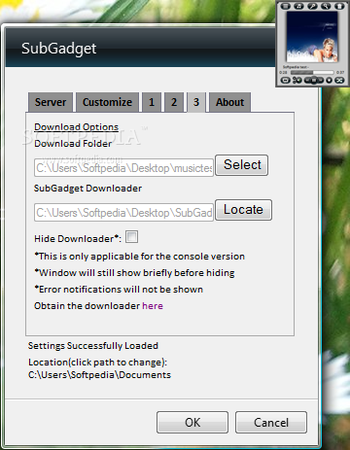 SubGadgetDownloader GUI screenshot 3