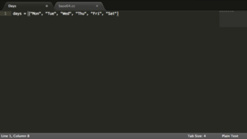 Sublime Text  screenshot