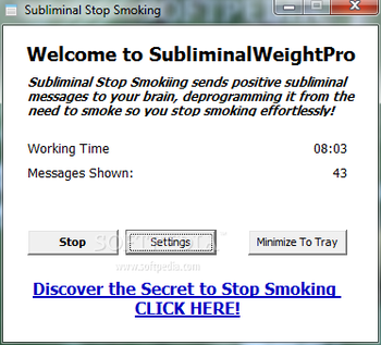 Subliminal Stop Smoking screenshot
