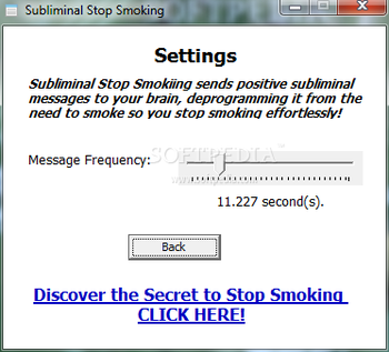 Subliminal Stop Smoking screenshot 2