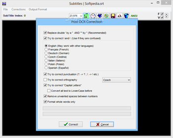 SubRip screenshot 2