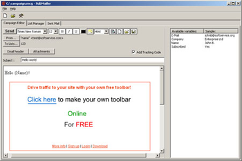 Subscription Mailer screenshot 3