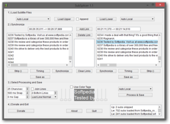 SubSplicer screenshot