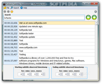 Subsync Subtitles Synchronizer screenshot