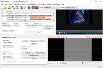 Subtitle Edit screenshot