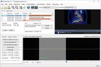 Subtitle Edit screenshot 2