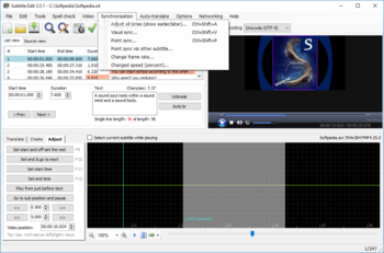 Subtitle Edit Portable screenshot 9
