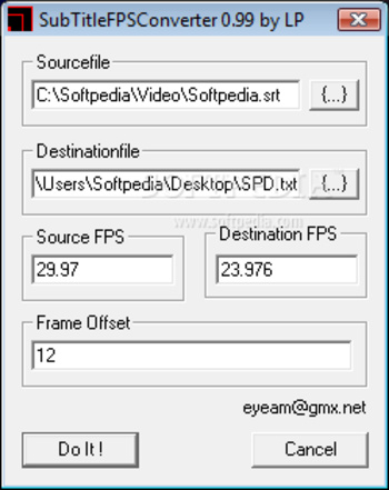 SubTitle FPS Converter screenshot