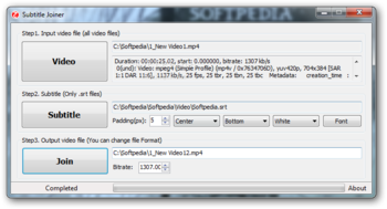 Subtitle Joiner screenshot