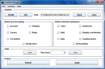 Subtitle Manager screenshot