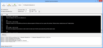 Subtitle Synchronization screenshot