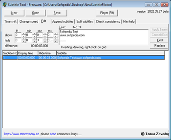 Subtitle Tool screenshot