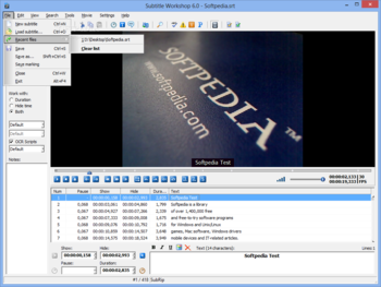 Subtitle Workshop Portable screenshot 2