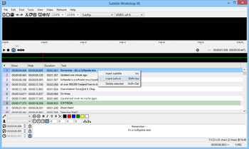 Subtitle Workshop screenshot