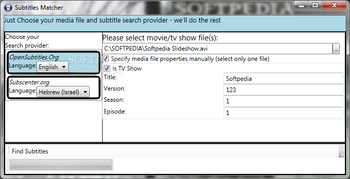 Subtitles Matcher screenshot