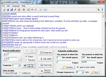 Subtitles Modifier screenshot