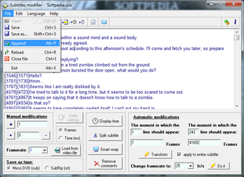 Subtitles Modifier screenshot 2