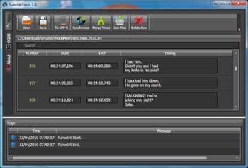 SubtitleTools screenshot