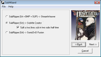 SubWizard screenshot