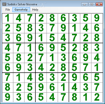 Sudoku Solver screenshot