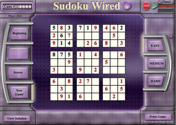 Sudoku Wired Game 1 screenshot