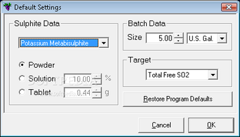 Sulphite Calculator screenshot 3