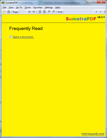 Sumatra PDF screenshot