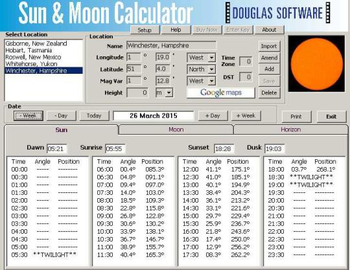 Sun and Moon Calculator screenshot 3
